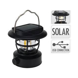 Camping Lantern with USB and Solar Charging | Compact Portable LED Outdoor Lamp