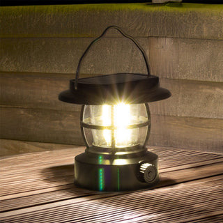 Camping Lantern with USB and Solar Charging | Compact Portable LED Outdoor Lamp