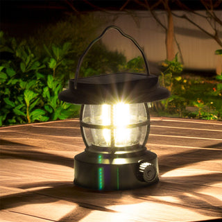 Camping Lantern with USB and Solar Charging | Compact Portable LED Outdoor Lamp