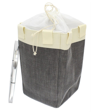 Canvas Storage Bag Laundry Bin Washing Basket - Travel Camping Washing Basket