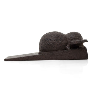 Cast Iron Bee Door Wedge | Rustic Metal Iron Honey Bee Door Stop Wedge - 13x9cm