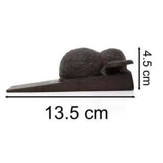 Cast Iron Bee Door Wedge | Rustic Metal Iron Honey Bee Door Stop Wedge - 13x9cm