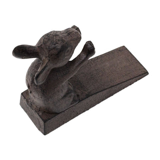 Cast Iron Mouse Door Wedge | Rustic Metal Iron Mouse Door Stop - 13x11cm