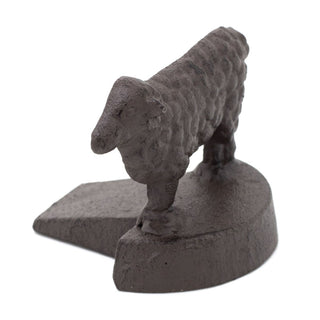 Cast Iron Sheep Door Wedge | Rustic Metal Iron Sheep Door Stop Wedge - 8cm