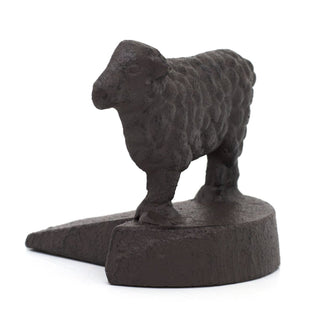 Cast Iron Sheep Door Wedge | Rustic Metal Iron Sheep Door Stop Wedge - 8cm