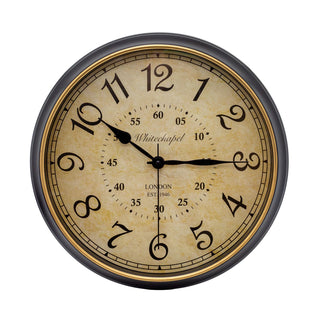 Vintage Style Wall Clock | London Whitechapel Antique Wall Mounted Clock - 34cm