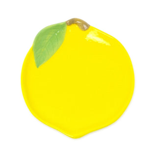 Ceramic Citrus Trinket Dish | Fruit Shaped Vanity Dish Trinket Tray - Lemon