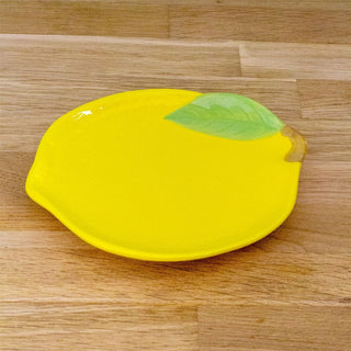 Ceramic Citrus Trinket Dish | Fruit Shaped Vanity Dish Trinket Tray - Lemon