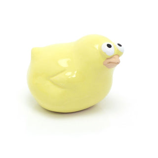 Ceramic Easter Chick Ornament | Yellow Spring Chick Figurine | Bird Statue Chick Decorations Easter Gift - Design Varies One Supplied