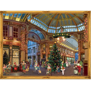 Victorian Christmas Shopping Mall | Traditional Christmas Paper Advent Calendar