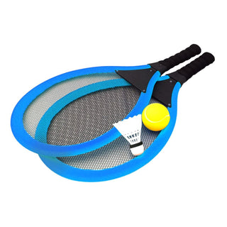 Jumbo Soft Tennis Set With Shuttlecock - Blue