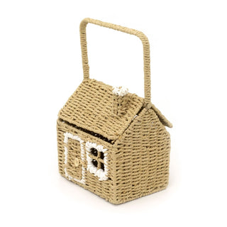 Charming House - Shaped Wicker Storage Basket | Home Storage Solution - 20x36cm