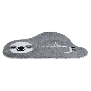 Childrens Grey Sloth Rug | Non - slip Novelty Animal Area Rug For Kids - 76x41cm