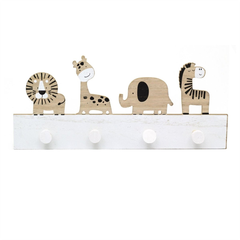 Children's Safari Animal Coat Rack Kids Jungle Wall Mounted
