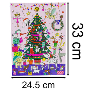 Christmas Tree & Dogs Christmas Advent Calendar Children's Traditional Calendar