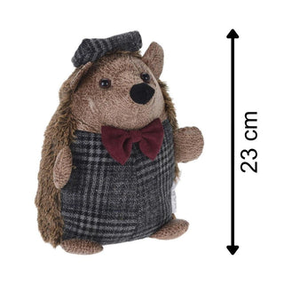 Chunky Brown Fabric Hedgehog Animal Doorstop ~ Novelty Decorative Door Stop