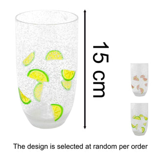 Citrus Fruit Highball Glass | Reusable Hi Ball Plastic Drinks Tumbler - 620ml