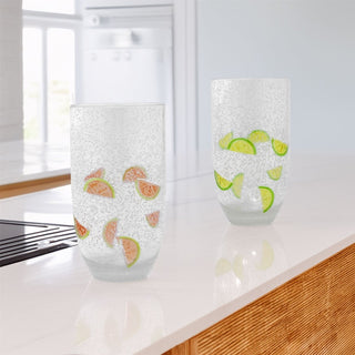 Citrus Fruit Highball Glass | Reusable Hi Ball Plastic Drinks Tumbler - 620ml