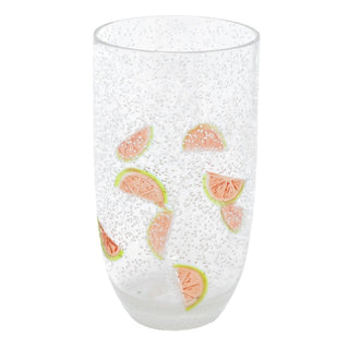 Citrus Fruit Highball Glass | Reusable Hi Ball Plastic Drinks Tumbler - 620ml