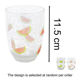 Citrus Fruit Tumbler Glass | Reusable Tumbler Plastic Drinks Glass - 430ml