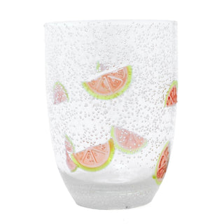 Citrus Fruit Tumbler Glass | Reusable Tumbler Plastic Drinks Glass - 430ml