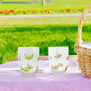 Citrus Fruit Tumbler Glass | Reusable Tumbler Plastic Drinks Glass - 430ml