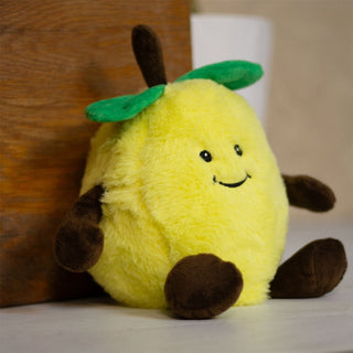 Citrus Lemon Doorstop | Novelty Plush Fabric Fruit Shaped Door Stop - 1.5kg