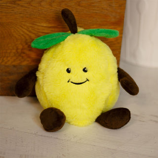 Citrus Lemon Doorstop | Novelty Plush Fabric Fruit Shaped Door Stop - 1.5kg
