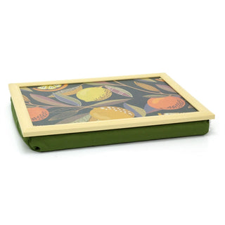 Citrus Zest Lap Tray with Cushion | Bean Bag Cushioned Tray for Eating - 43x32cm