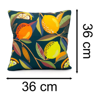 Citrus Zest Scatter Cushion | Indoor Outdoor Filled Cushion Throw Pillow