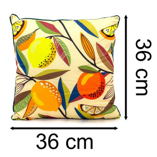 Citrus Zest Scatter Cushion | Indoor Outdoor Filled Cushion Throw Pillow