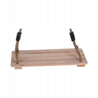 Classic Wooden Garden Swing for Children | Garden Tree Swing For Kids - 40x16cm