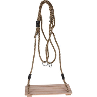 Classic Wooden Garden Swing for Children | Garden Tree Swing For Kids - 40x16cm