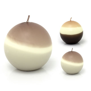 Contemporary Ball Candle | Decorative Unscented Sphere Candle 45 - hour Burn Time