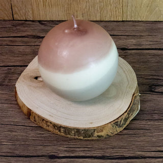 Contemporary Ball Candle | Decorative Unscented Sphere Candle 45 - hour Burn Time