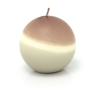 Contemporary Ball Candle | Decorative Unscented Sphere Candle 45 - hour Burn Time