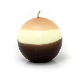 Contemporary Ball Candle | Decorative Unscented Sphere Candle 45 - hour Burn Time