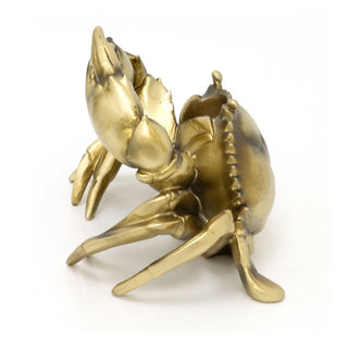 Crab Wine Bottle Holder | Gold Resin Nautical Wine Bottle Holder - 20x15cm