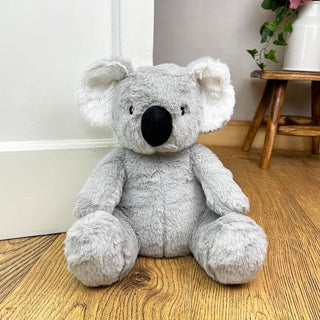 Cute Grey Koala Bear Fabric Doorstop | Novelty Indoor Animal Door Stop