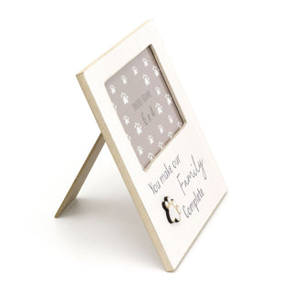 6 X 4 Dog Picture Frame Cat Photo Frame | White Pet Photo Frame With Quote | Paw Print Family Photo Frames