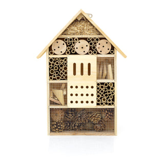 Extra Large Wooden Insect Hotel Wooden Insect House | Garden Bug Bee Hotel Nesting Habitat For Bees, Butterflies, Ladybirds | Bug House For Garden