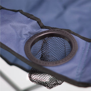 Deluxe Portable Folding Camping Chair | Outdoor Fold Out Lightweight Camp Chairs | Picnic Chairs Folding Armrest Cup Holder