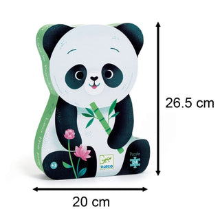 Djeco DJ07282 Silhouette Puzzles Leo the Panda Bear Jigsaw Puzzle 24 Pieces