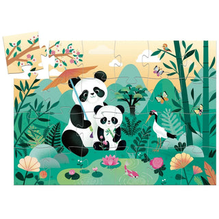 Djeco DJ07282 Silhouette Puzzles Leo the Panda Bear Jigsaw Puzzle 24 Pieces