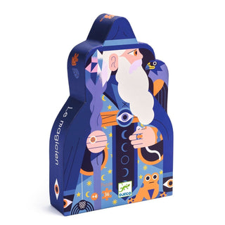 Djeco DJ07299 Silhouette Puzzles Magician and the Crystal Scepter Puzzle 36 Pcs