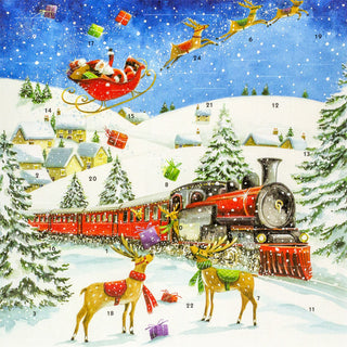 Christmas Advent Calendar Christmas Express | Santa Picture Advent Calendar