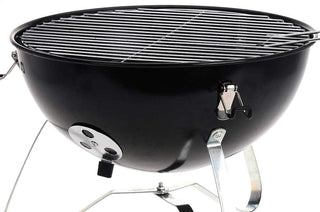 Portable BBQ Charcoal Barbecue Grill Camping BBQ | Outdoor Barbecue Grill Travel BBQ | Round BBQ Kettle Barbecue
