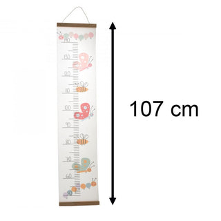 Children's Fabric Measuring Height Chart | Kids Growth Chart Wall Hanging | Fun Bug Wall Height Chart For Kids 50 To 140cm Height Chart - Design Varies One Supplied