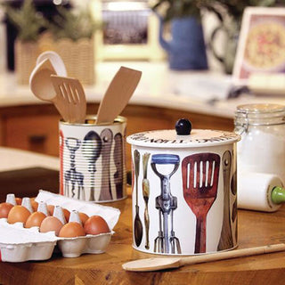 Emma Bridgewater Making & Baking Utensil Ridged Tin | Kitchen Canister Tin Caddy