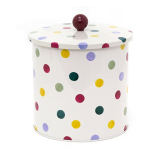 Emma Bridgewater Polka Dot Biscuit Barrel | Airtight Biscuit Tin With Lid